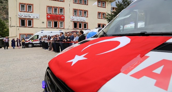 Gümüşhane’de 7 yeni ambulans hizmete alındı