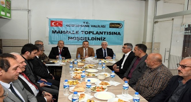 Gümüşhane’de mahalle toplantıları devam ediyor