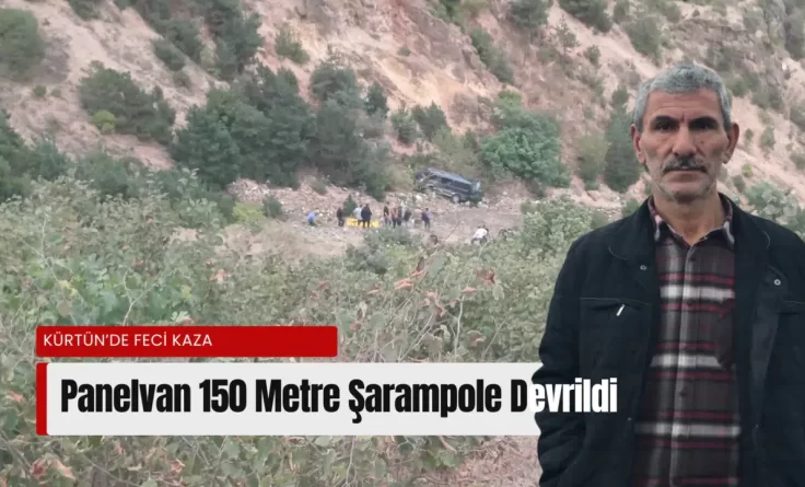 Gümüşhane’de panelvan şarampole yuvarlandı: 1 ölü