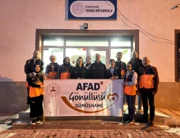 Gümüşhane’de Destek AFAD Gönüllüleri öğrenciler için sınıf boyadı