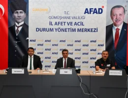 Gümüşhane’de gerçeğini aratmayan deprem tatbikatı