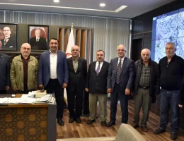 Nuri Dayı Şenliği Derneği Heyeti, Başkan Başer’e iade ziyaretinde bulundu