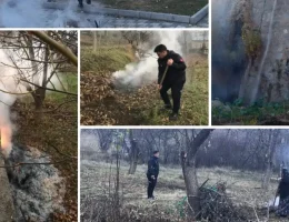 Gümüşhane’de gazel yakan yandı!
