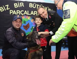 Gümüşhane Jandarmasından özel çocuklara anlamlı ziyaret
