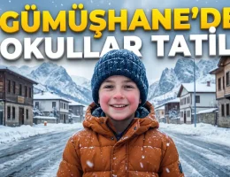 Gümüşhane’de okullar Cuma günü de tatil edildi