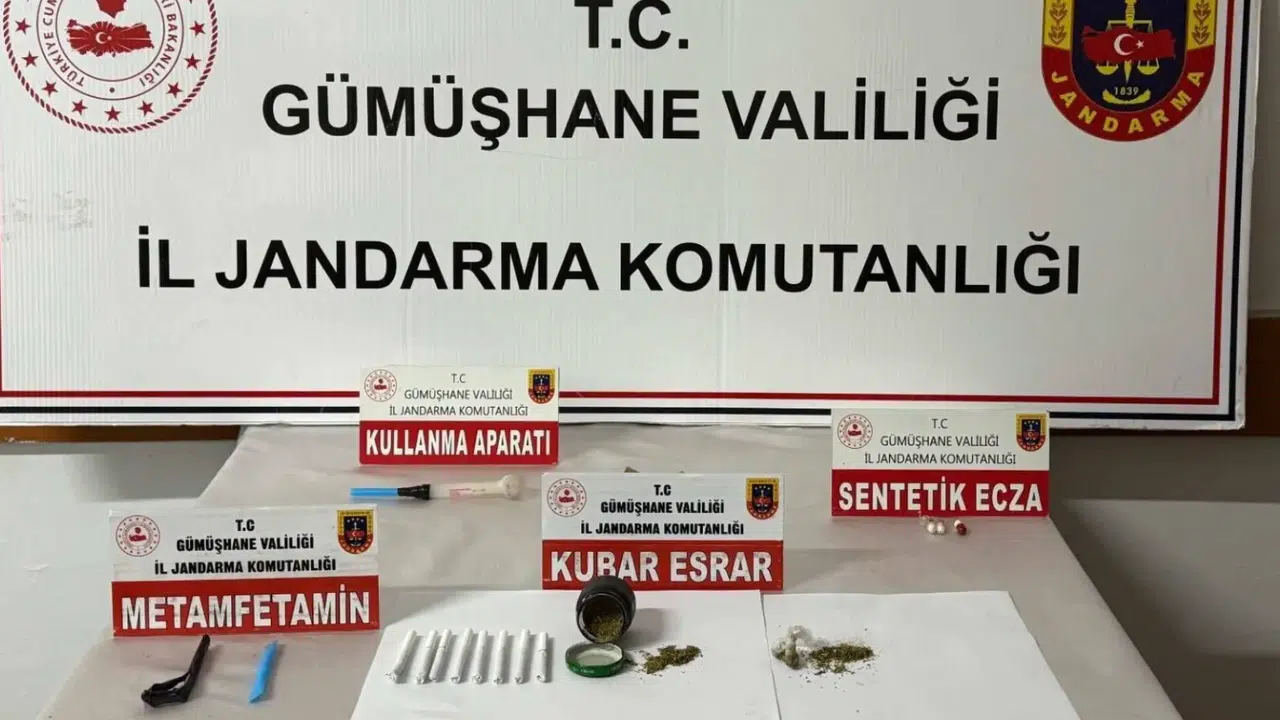 Kocaeli’den Gümüşhane’ye uzanan zehir hattı Jandarma’ya takıldı
