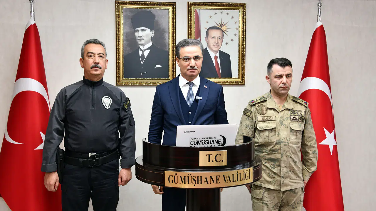 Vali Baruş, Kasım ayı güvenlik istatistiklerini paylaştı: Huzur kenti Gümüşhane