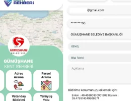 Gümüşhane Kent Rehberi ile 3 bin 23 vatandaş bildirimi çözüme kavuştu