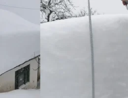 Gümüşhane’de yoğun kar yağışı sonrası vatandaşlar yayınladıkları videoyla yardım istedi