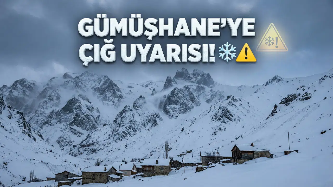 Meteoroloji’den Gümüşhane İçin Sarı Kod lu Çığ Uyarısı