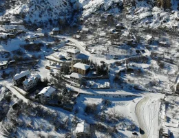 Süleymaniye Mahallesi kar sonrası dronla görüntülendi