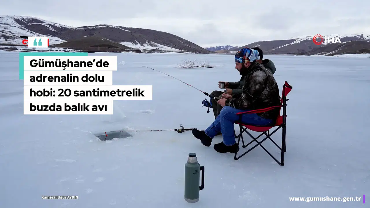 20 santimetrelik buzda balık avı