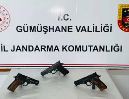 3 silah ve 2 şüpheli yakalandı