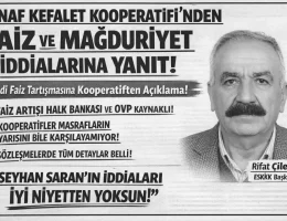 Gümüşhane Esnaf ve Sanatkarlar Kredi Kefalet Kooperatifi’nden Faiz ve Mağduriyet İddialarına Yanıt