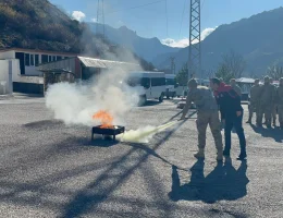 Kürtün MYO’dan Jandarma personeline yangın güvenliği eğitimi