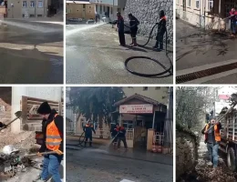 Gümüşhane Sokakları Basınçlı Suyla Yıkanıyor: Bayram Temizliği Başladı