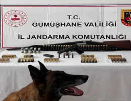 Gümüşhane’de ruhsatsız silah ve çok sayıda mühimmat ele geçirildi