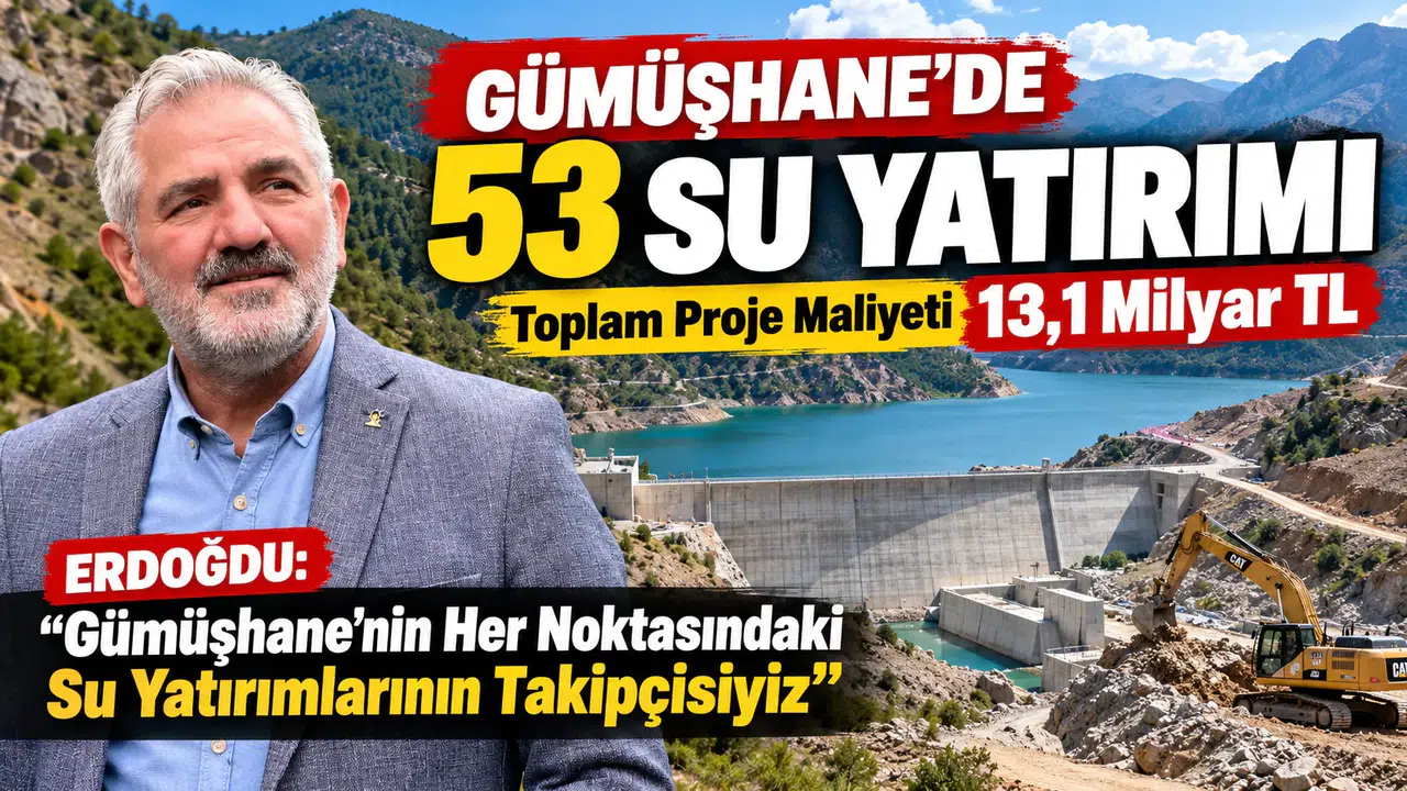 Gümüşhane’nin Her Noktasındaki Su Yatırımlarının Takipçisiyiz