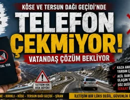 Köse ve Tersun Dağı Geçidi’nde Telefon Çekmiyor: Vatandaş Çözüm Bekliyor