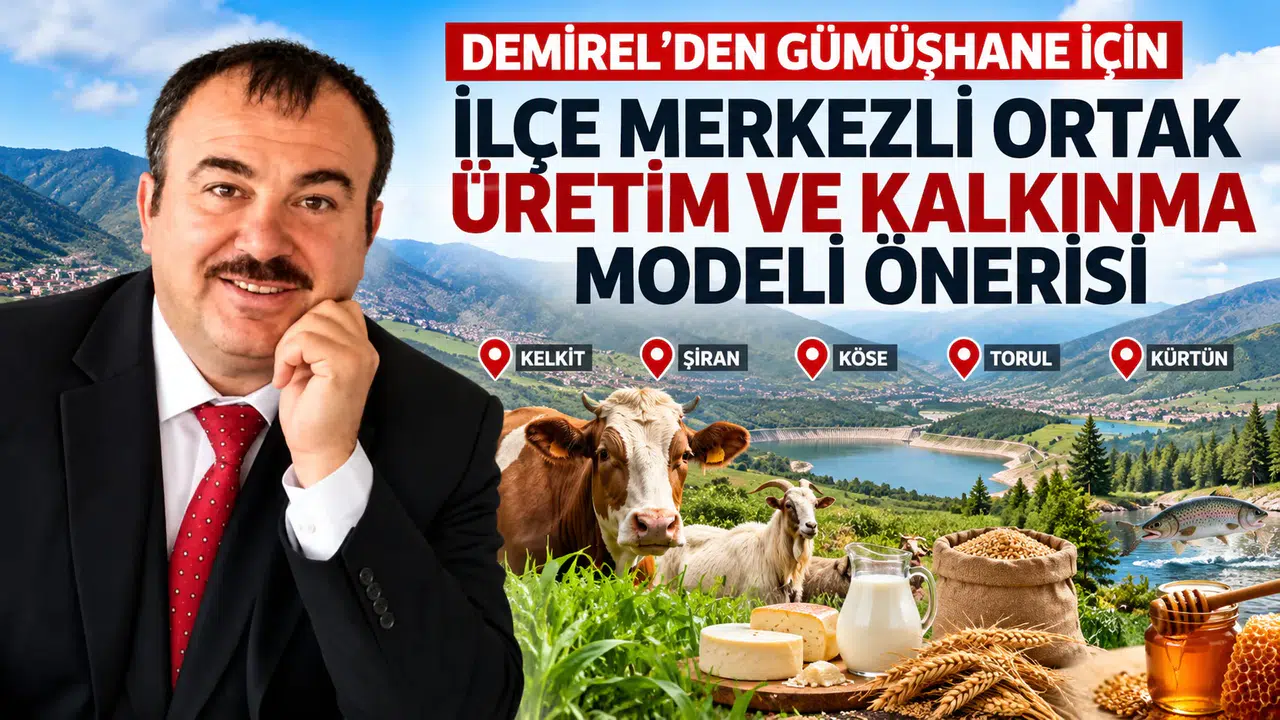 Demirel’den Gümüşhane İçin İlçe Merkezli Ortak Üretim Ve Kalkınma Modeli Önerisi