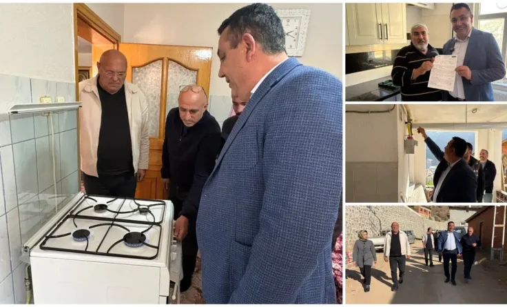Gümüşhane Belediyesi Doğalgaz Dönüşüm Desteği İle Evlerde Gaz Kullanımı Başladı