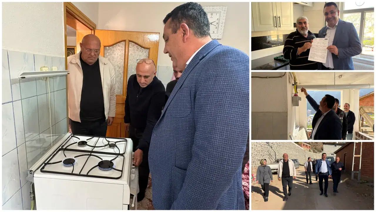 Gümüşhane Belediyesi Doğalgaz Dönüşüm Desteği İle Evlerde Gaz Kullanımı Başladı