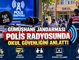 Gümüşhane Jandarması Polis Radyosunda Okul Güvenliğini Anlattı
