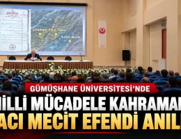 Gümüşhane Üniversitesi’nde Milli Mücadele Kahramanı Hacı Mecit Efendi Anıldı