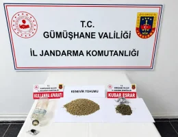 Gümüşhane’de Jandarma Ekiplerinden Kaçakçılık ve Uyuşturucu Operasyonu