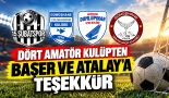 Gümüşhane’de amatör kulüplerden Başer ve Atalay’a teşekkür