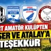 Gümüşhane’de amatör kulüplerden Başer ve Atalay’a teşekkür