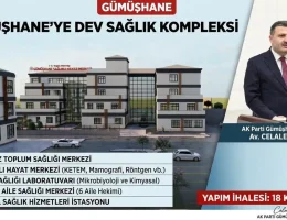 Gümüşhane’ye Dev Sağlık Kompleksi Kazandırılıyor