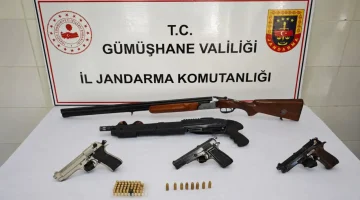 JASAT ve Şiran Jandarmasından İnözü Köyünde Kaçak Silah Operasyonu