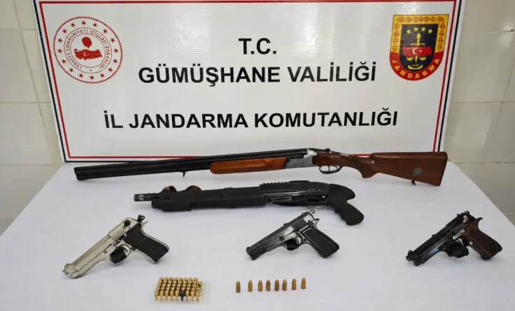JASAT ve Şiran Jandarmasından İnözü Köyünde Kaçak Silah Operasyonu