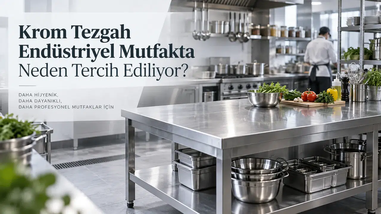 Krom Tezgah Endüstriyel Mutfakta Neden Tercih Ediliyor?