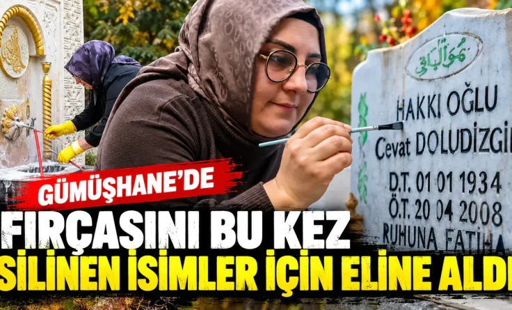 Mezar Taşları ve Çeşmeler Gönüllü Olarak Boyandı
