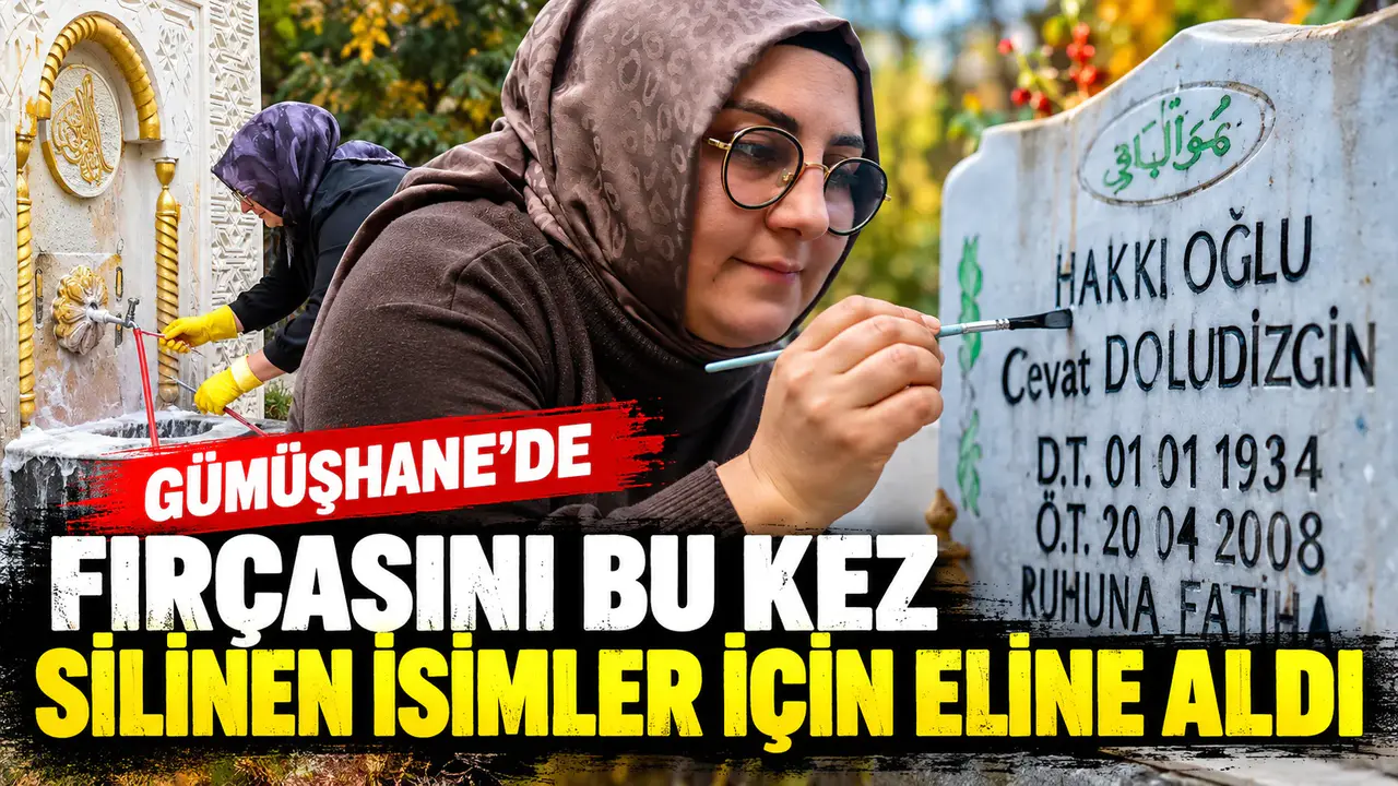 Mezar Taşları ve Çeşmeler Gönüllü Olarak Boyandı