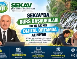 ŞEKAV Burs Başvuruları Başladı! Kimler Başvurabilir?