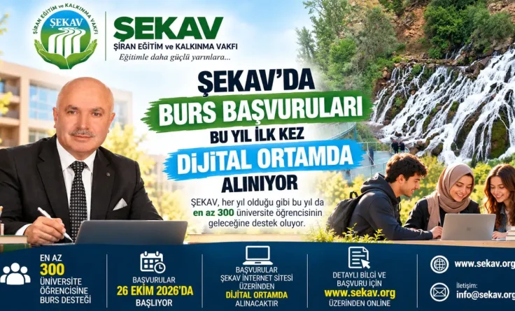 ŞEKAV Burs Başvuruları Başladı! Kimler Başvurabilir?