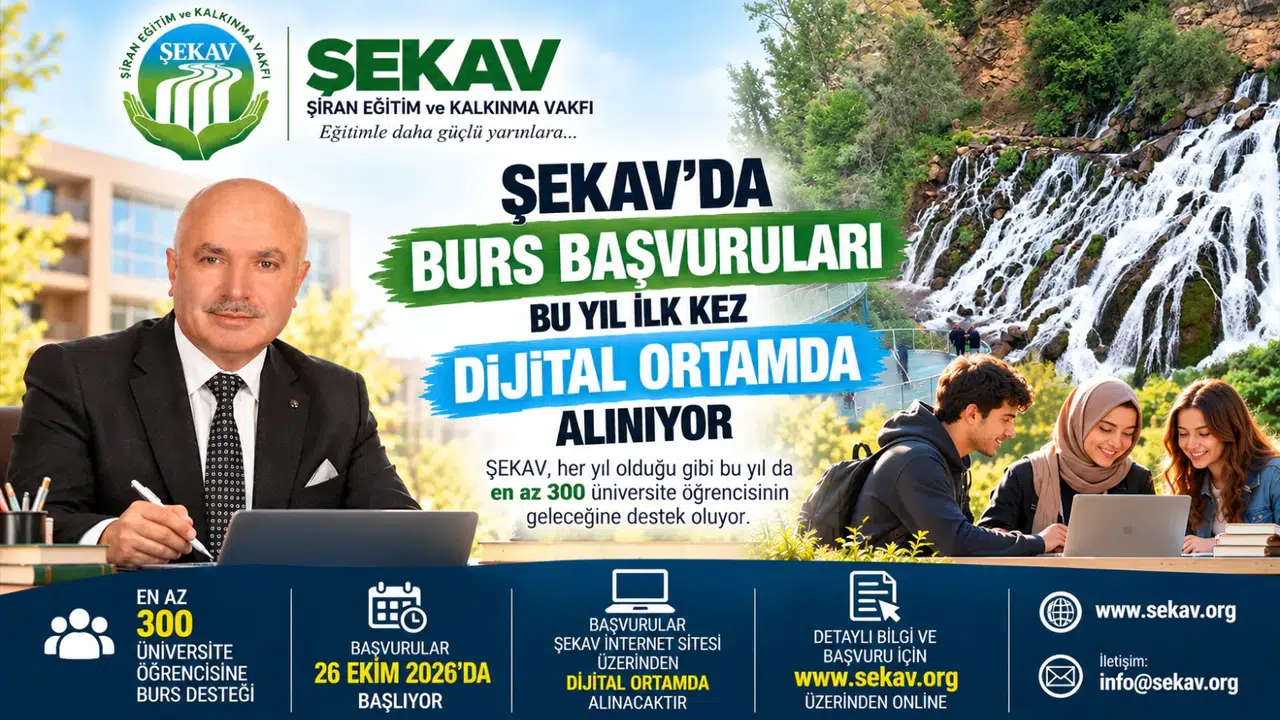 ŞEKAV Burs Başvuruları Başladı! Kimler Başvurabilir?