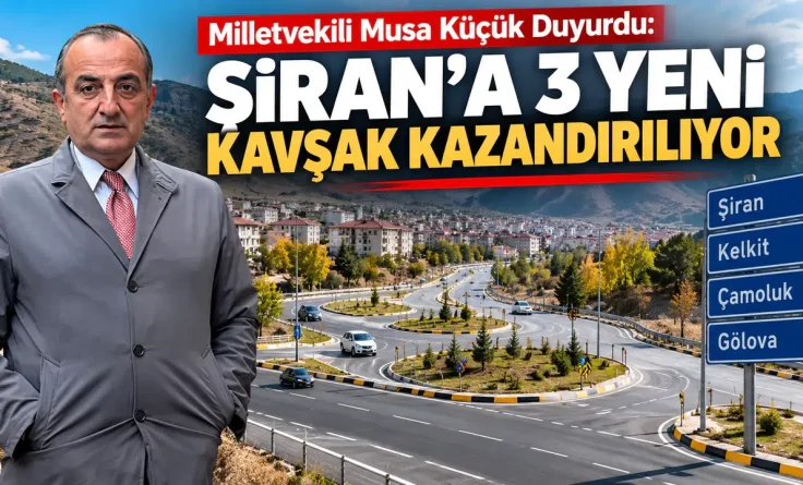 Şiran’a 3 Yeni Kavşak Kazandırılıyor