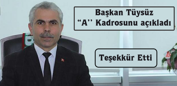 Başkan Sadi Tüysüz’ün Basın Açıklaması