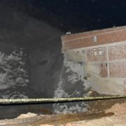 Gümüşhane’de inşaat alanında göçük