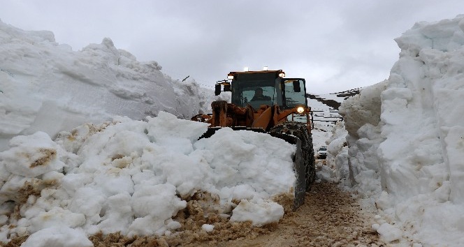 Gümüşhane’de mart ayında karla mücadele devam ediyor