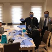 Şiran’da maske üretimi başladı