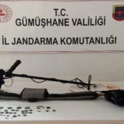 Gümüşhane’de Jandarma ekipleri 70 adet sikke ele geçirdi