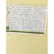 Karantinadaki vatandaşlardan görevlilere teşekkür mektubu