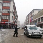 Gümüşhane’de etkili kar yağışı
