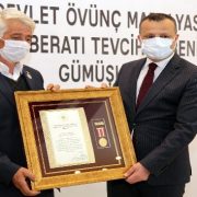 Gümüşhane’de Gazi Hasan Turgut’a devlet övünç madalyası verildi