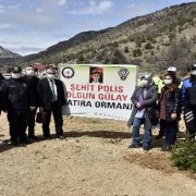 Gümüşhane’de Polis Haftası kapsamında fidan dikildi, lokma dağıtıldı